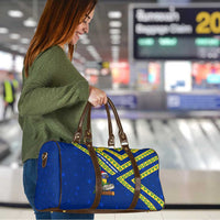 Saint Vincent and the Grenadines Christmas Travel Bag with Parrot Playing Steelpan and Tropical Pattern Design - Wonder Print Shop