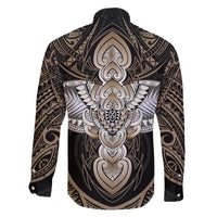 Polynesian Hawaii Tattoo Family Matching Long Sleeve Bodycon Dress and Hawaiian Shirt - Wonder Print Shop