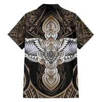 Polynesian Hawaii Tattoo Family Matching Short Sleeve Bodycon Dress and Hawaiian Shirt - Wonder Print Shop