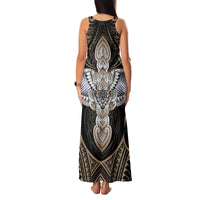 Polynesian Hawaii Tattoo Family Matching Tank Maxi Dress and Hawaiian Shirt - Wonder Print Shop