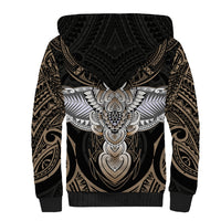 Polynesian Hawaii Tattoo Sherpa Hoodie - Wonder Print Shop
