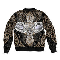 Polynesian Hawaii Tattoo Sleeve Zip Bomber Jacket - Wonder Print Shop