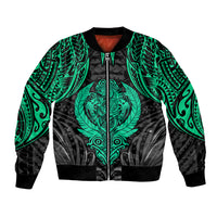 Polynesian Bomber Jacket Abstract Tiki - Wonder Print Shop
