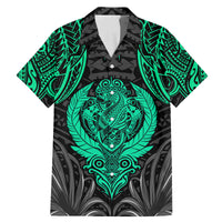 Polynesian Family Matching Mermaid Dress and Hawaiian Shirt Abstract Tiki - Wonder Print Shop