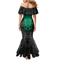 Polynesian Mermaid Dress Abstract Tiki - Wonder Print Shop