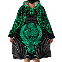 Polynesian Wearable Blanket Hoodie Abstract Tiki - Wonder Print Shop