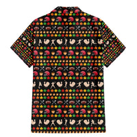 Merry Christmas Turkey Football Family Matching Mermaid Dress and Hawaiian Shirt Fall Leaves Pattern for Game Day Fans - Wonder Print Shop