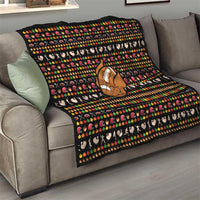 Merry Christmas Turkey Football Quilt Fall Leaves Pattern for Game Day Fans - Wonder Print Shop