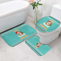 Funny Dog Merry Corgmas Christmas Bathroom Set Xmas Holiday Patterns - Wonder Print Shop