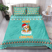 Funny Dog Merry Corgmas Christmas Bedding Set Xmas Holiday Patterns - Wonder Print Shop