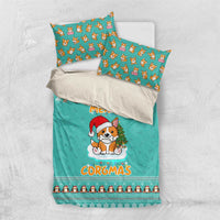 Funny Dog Merry Corgmas Christmas Bedding Set Xmas Holiday Patterns - Wonder Print Shop