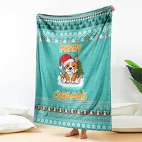 Funny Dog Merry Corgmas Christmas Blanket Xmas Holiday Patterns - Wonder Print Shop