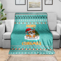Funny Dog Merry Corgmas Christmas Blanket Xmas Holiday Patterns - Wonder Print Shop