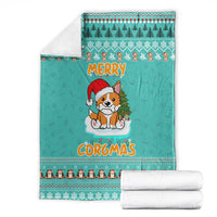 Funny Dog Merry Corgmas Christmas Blanket Xmas Holiday Patterns - Wonder Print Shop