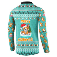 Funny Dog Merry Corgmas Christmas Button Sweatshirt Xmas Holiday Patterns - Wonder Print Shop