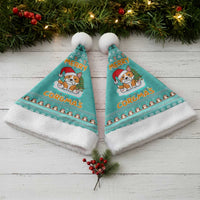Funny Dog Merry Corgmas Christmas Santa Hat Xmas Holiday Patterns - Wonder Print Shop