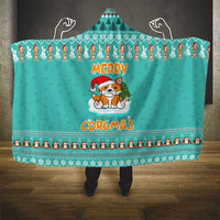 Funny Dog Merry Corgmas Christmas Hooded Blanket Xmas Holiday Patterns - Wonder Print Shop