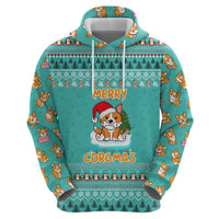 Funny Dog Merry Corgmas Christmas Hoodie Xmas Holiday Patterns - Wonder Print Shop