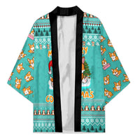 Funny Dog Merry Corgmas Christmas Kimono Xmas Holiday Patterns - Wonder Print Shop