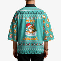 Funny Dog Merry Corgmas Christmas Kimono Xmas Holiday Patterns - Wonder Print Shop