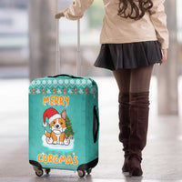 Funny Dog Merry Corgmas Christmas Luggage Cover Xmas Holiday Patterns - Wonder Print Shop