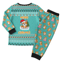 Funny Dog Merry Corgmas Christmas Pajama Set Xmas Holiday Patterns - Wonder Print Shop