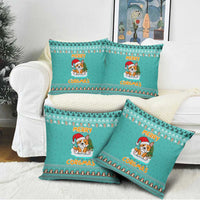 Funny Dog Merry Corgmas Christmas Pillow Cover Xmas Holiday Patterns - Wonder Print Shop