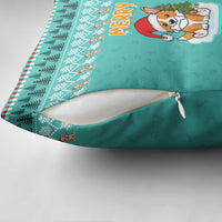 Funny Dog Merry Corgmas Christmas Pillow Cover Xmas Holiday Patterns - Wonder Print Shop