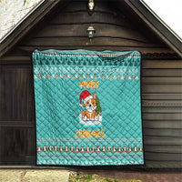 Funny Dog Merry Corgmas Christmas Quilt Xmas Holiday Patterns - Wonder Print Shop