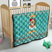 Funny Dog Merry Corgmas Christmas Quilt Xmas Holiday Patterns - Wonder Print Shop