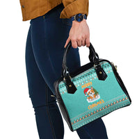 Funny Dog Merry Corgmas Christmas Shoulder Handbag Xmas Holiday Patterns - Wonder Print Shop