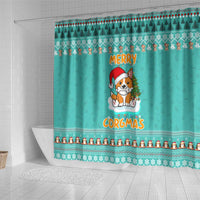 Funny Dog Merry Corgmas Christmas Shower Curtain Xmas Holiday Patterns - Wonder Print Shop