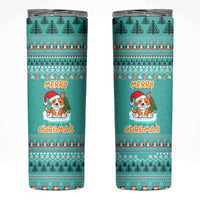 Funny Dog Merry Corgmas Christmas Skinny Tumbler Xmas Holiday Patterns - Wonder Print Shop