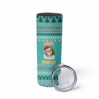 Funny Dog Merry Corgmas Christmas Skinny Tumbler Xmas Holiday Patterns - Wonder Print Shop