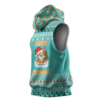 Funny Dog Merry Corgmas Christmas Sleeveless Hoodie Xmas Holiday Patterns - Wonder Print Shop