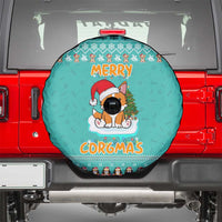 Funny Dog Merry Corgmas Christmas Spare Tire Cover Xmas Holiday Patterns - Wonder Print Shop