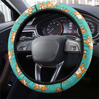 Funny Dog Merry Corgmas Christmas Steering Wheel Cover Xmas Holiday Patterns - Wonder Print Shop