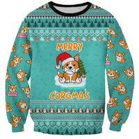 Funny Dog Merry Corgmas Christmas Sweatshirt Xmas Holiday Patterns - Wonder Print Shop