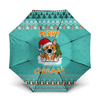 Funny Dog Merry Corgmas Christmas Umbrella Xmas Holiday Patterns - Wonder Print Shop