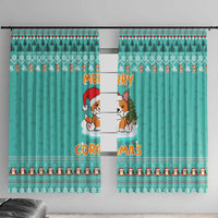 Funny Dog Merry Corgmas Christmas Window Curtain Xmas Holiday Patterns - Wonder Print Shop