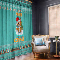Funny Dog Merry Corgmas Christmas Window Curtain Xmas Holiday Patterns - Wonder Print Shop