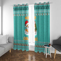 Funny Dog Merry Corgmas Christmas Window Curtain Xmas Holiday Patterns - Wonder Print Shop