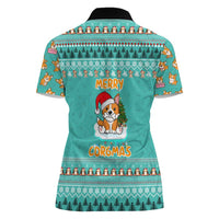 Funny Dog Merry Corgmas Christmas Women Polo Shirt Xmas Holiday Patterns - Wonder Print Shop