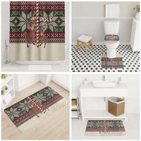 Funny Pole Dancer Reindeer Christmas Bathroom Set Xmas Holiday Patterns - Wonder Print Shop