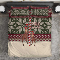 Funny Pole Dancer Reindeer Christmas Bedding Set Xmas Holiday Patterns - Wonder Print Shop