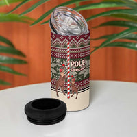 Funny Pole Dancer Reindeer Christmas 4 in 1 Can Cooler Tumbler Xmas Holiday Patterns - Wonder Print Shop