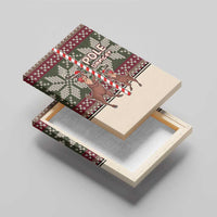 Funny Pole Dancer Reindeer Christmas Canvas Wall Art Xmas Holiday Patterns - Wonder Print Shop
