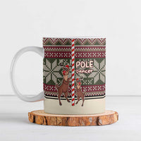 Funny Pole Dancer Reindeer Christmas Ceramic Mug Xmas Holiday Patterns - Wonder Print Shop