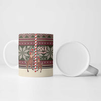 Funny Pole Dancer Reindeer Christmas Ceramic Mug Xmas Holiday Patterns - Wonder Print Shop