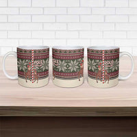 Funny Pole Dancer Reindeer Christmas Ceramic Mug Xmas Holiday Patterns - Wonder Print Shop